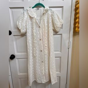 Vintage antique Enduro or California mcm lace robe dress nightgown retro 60’s